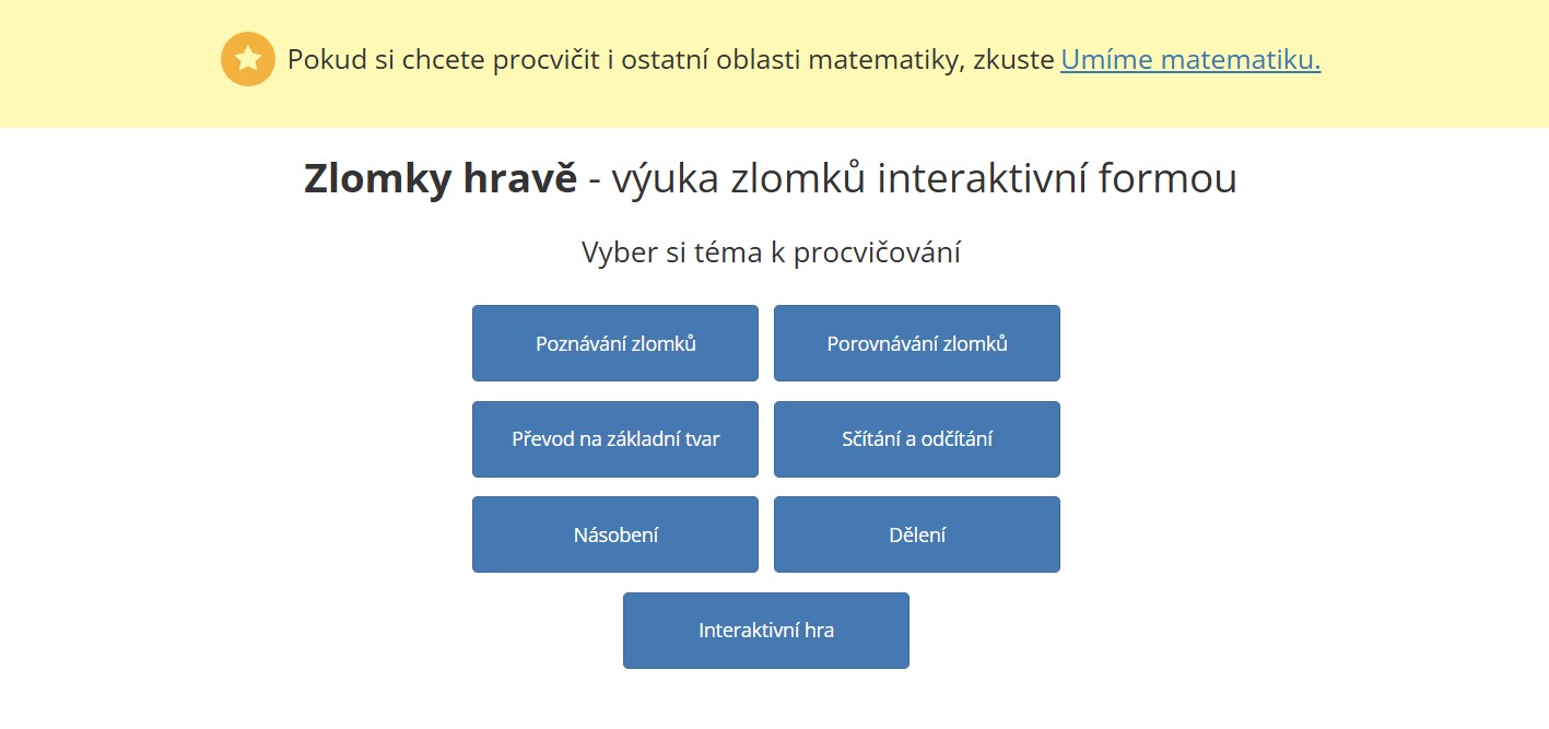 Zlomky hravo
