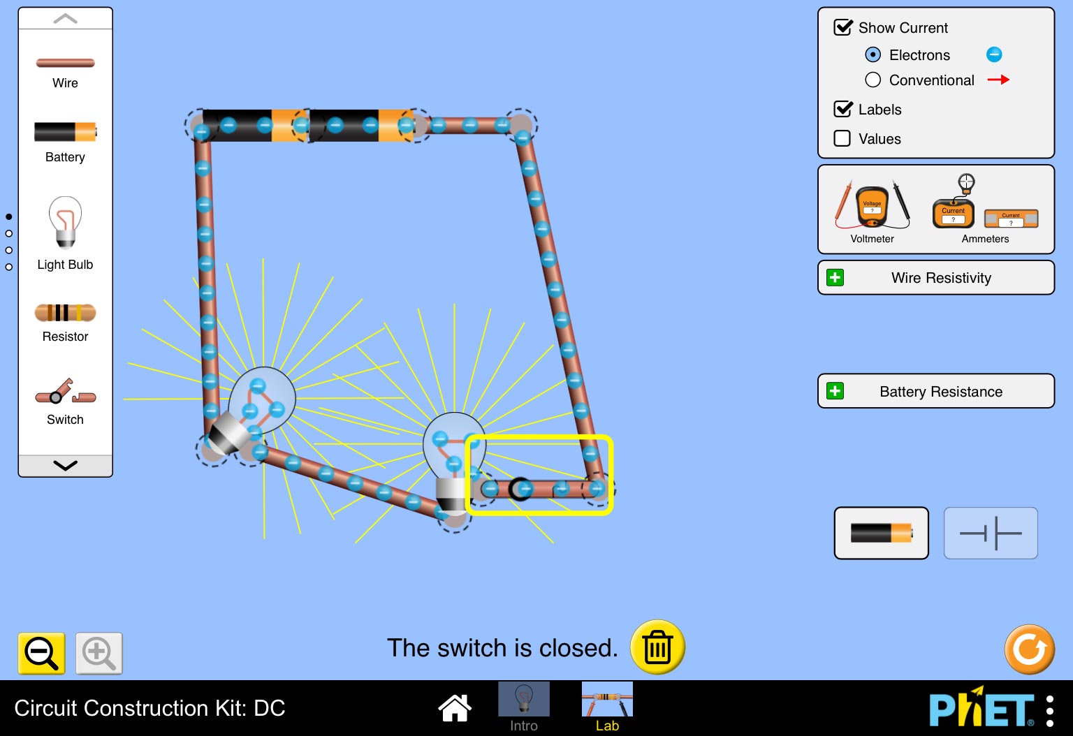 Phet circuit lab answer key capacitance